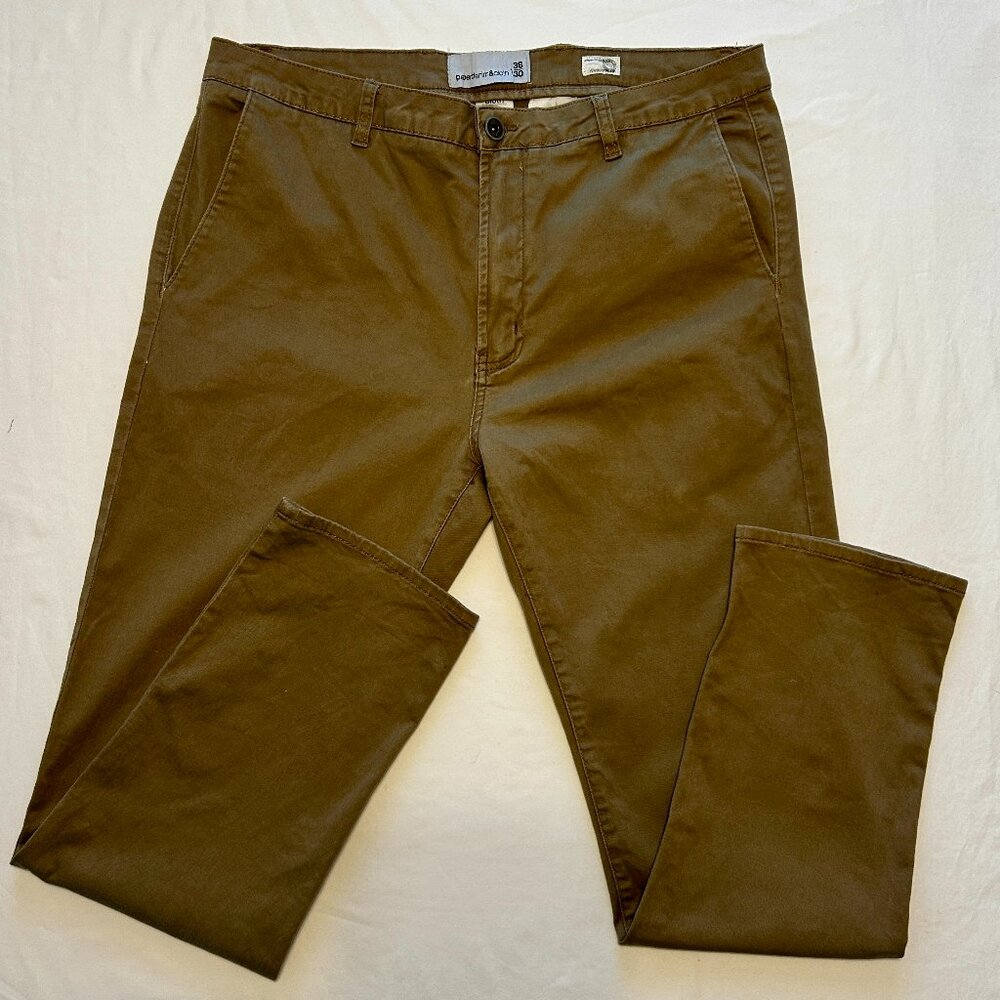 PAPER DENIM & CLOTH CHINOS 36x30 MOCHA